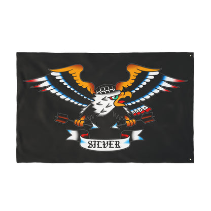 Silver Team Colored Flag 3' x 5'