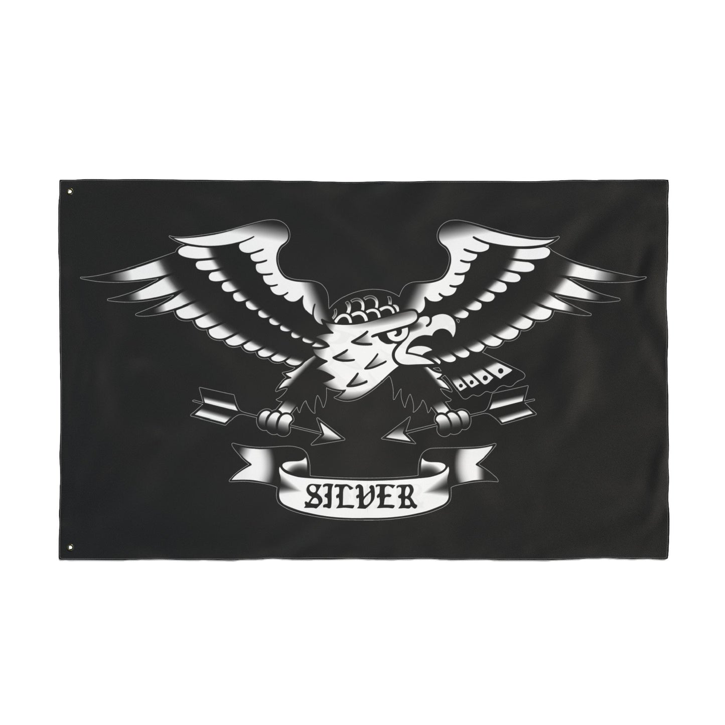 Silver Team Flag 3' x 5'