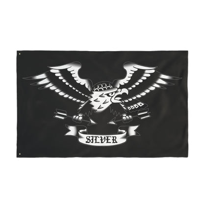 Silver Team Flag 3' x 5'
