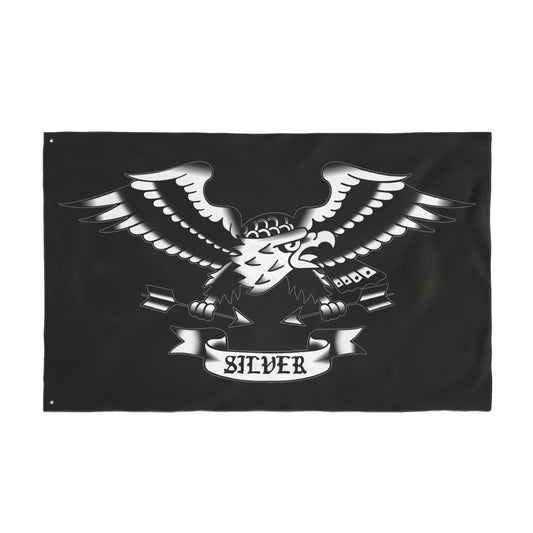 Silver Team Flag 3' x 5'