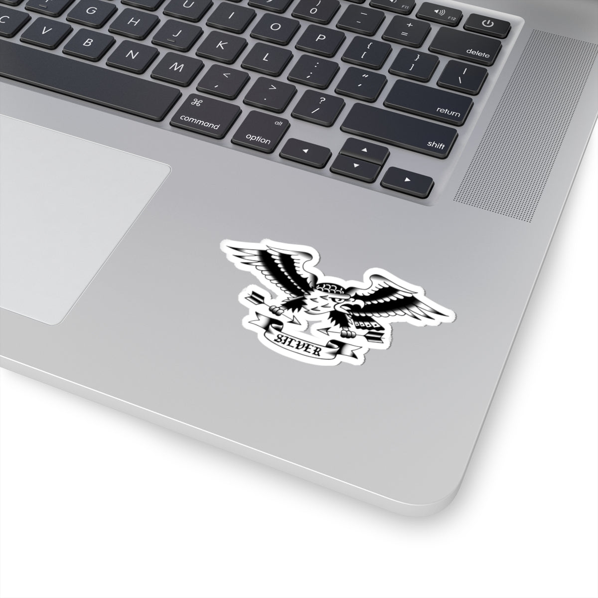 Silver Team Sticker 3" x 3"