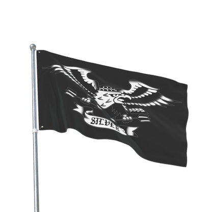 Silver Team Flag 3' x 5'