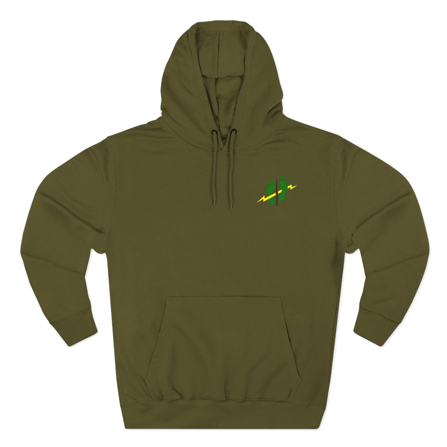 Silver Team | Green Feet Colored Hoodie
