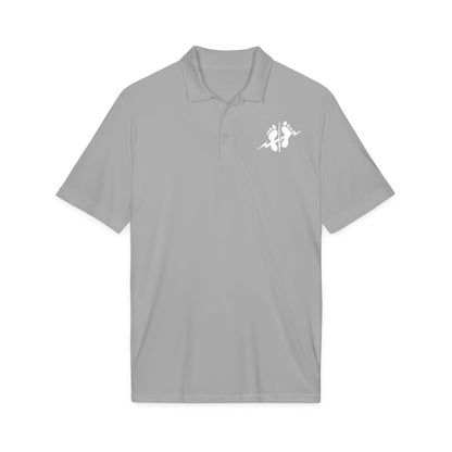 Men's Green Feet Polo | Embroidered