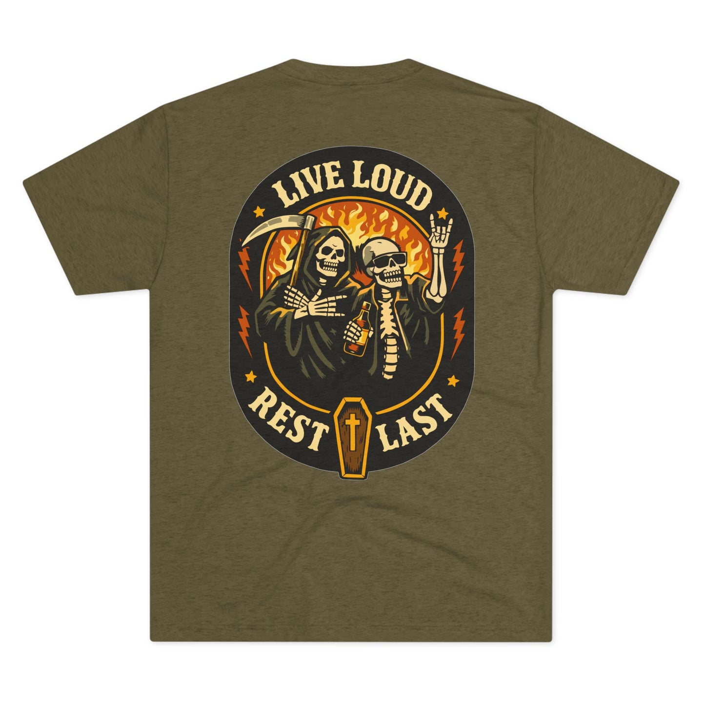 Live Loud · Rest Last Tee