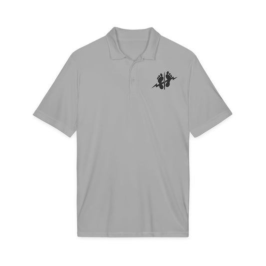 Men's Green Feet Polo | Embroidered