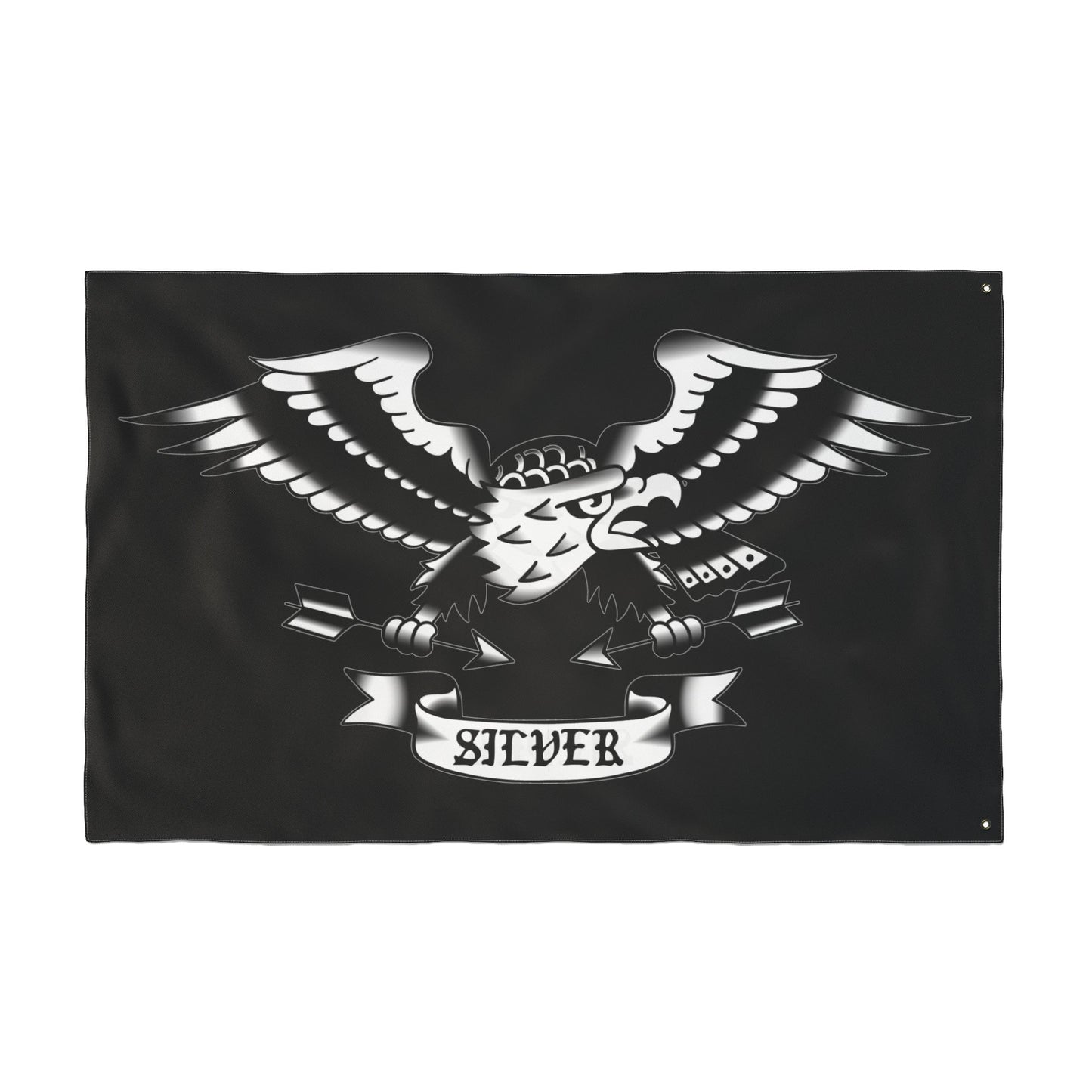 Silver Team Flag 3' x 5'