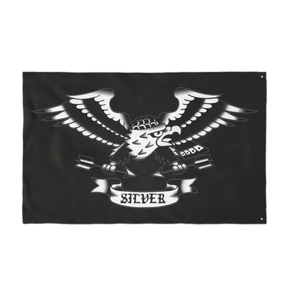 Silver Team Flag 3' x 5'