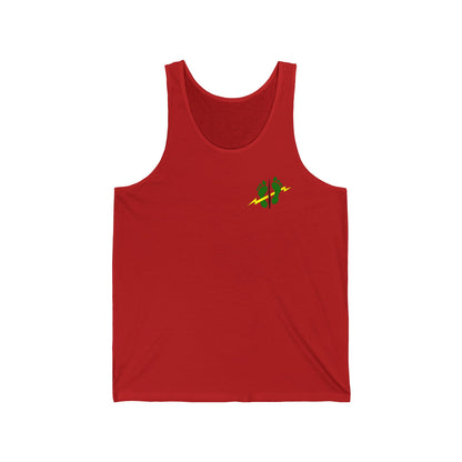 Silver Team | Green Feet Colored Tank