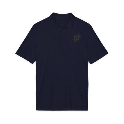 Men's Green Feet Polo | Embroidered