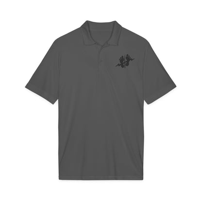 Men's Green Feet Polo | Embroidered