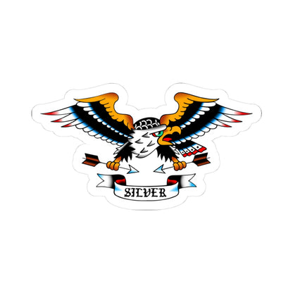 Silver Team Color Sticker 3" x 3"