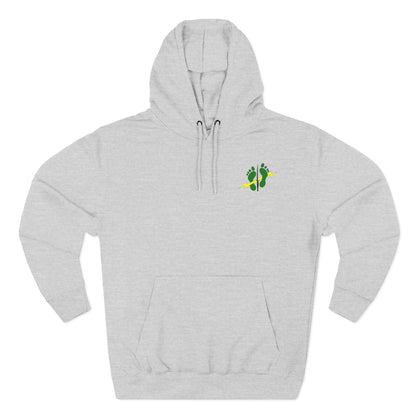 Silver Team | Green Feet Colored Hoodie