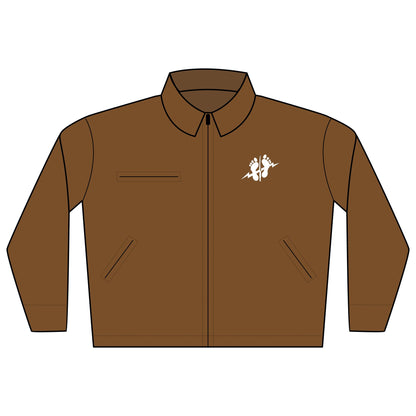 Green Feet Duck Cloth Work Jacket | Embroidered