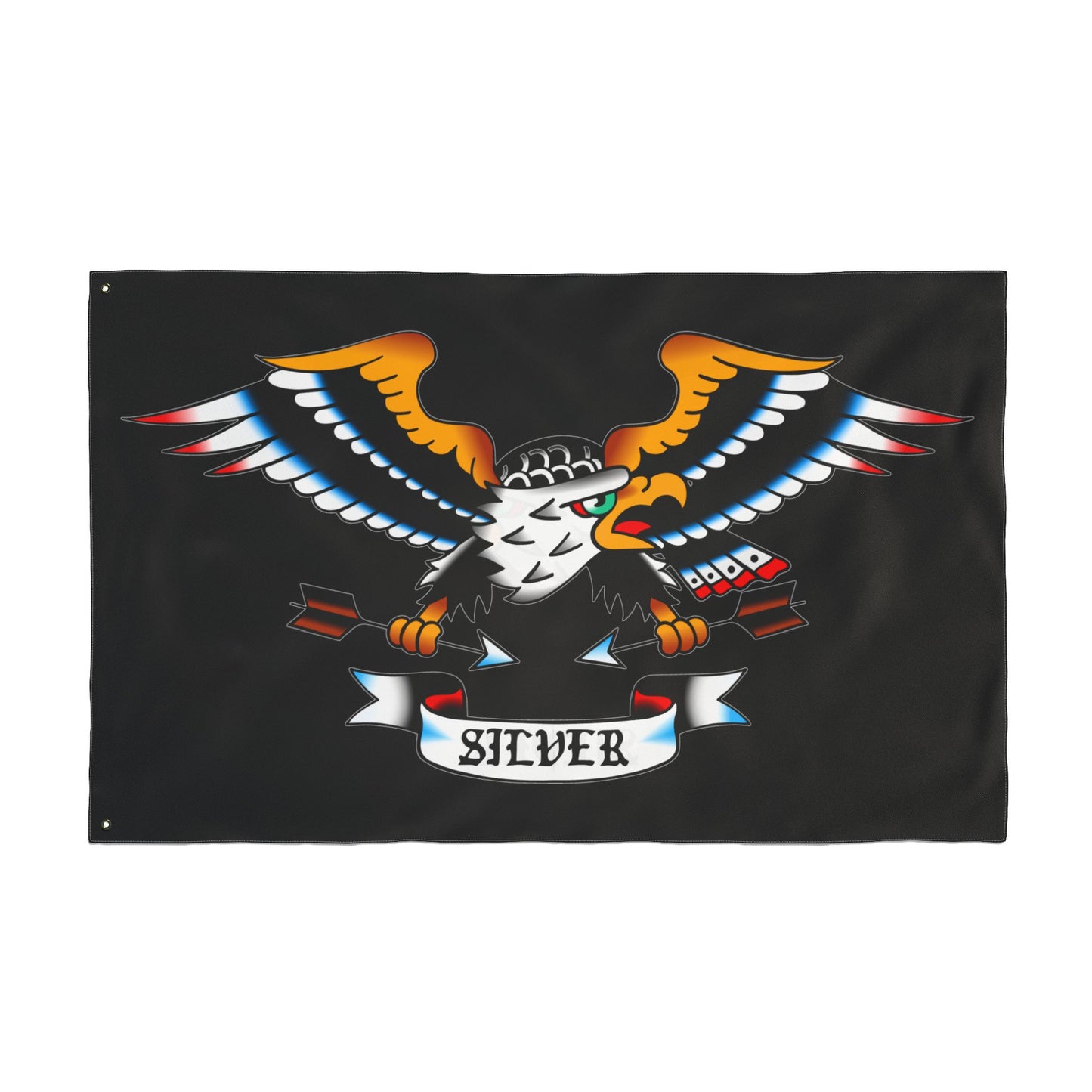 Silver Team Colored Flag 3' x 5'