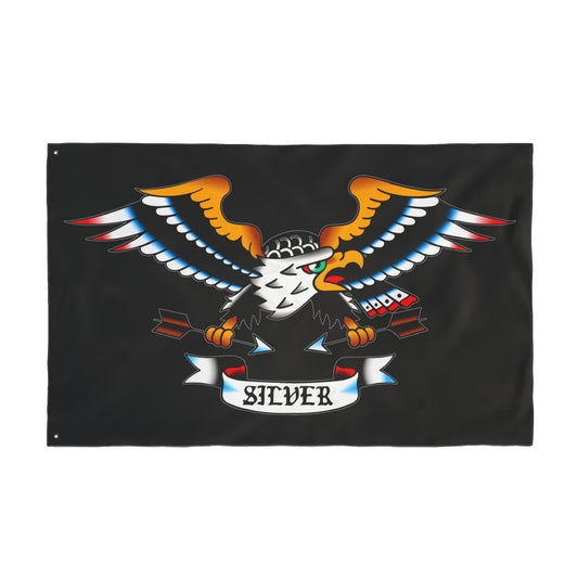 Silver Team Colored Flag 3' x 5'