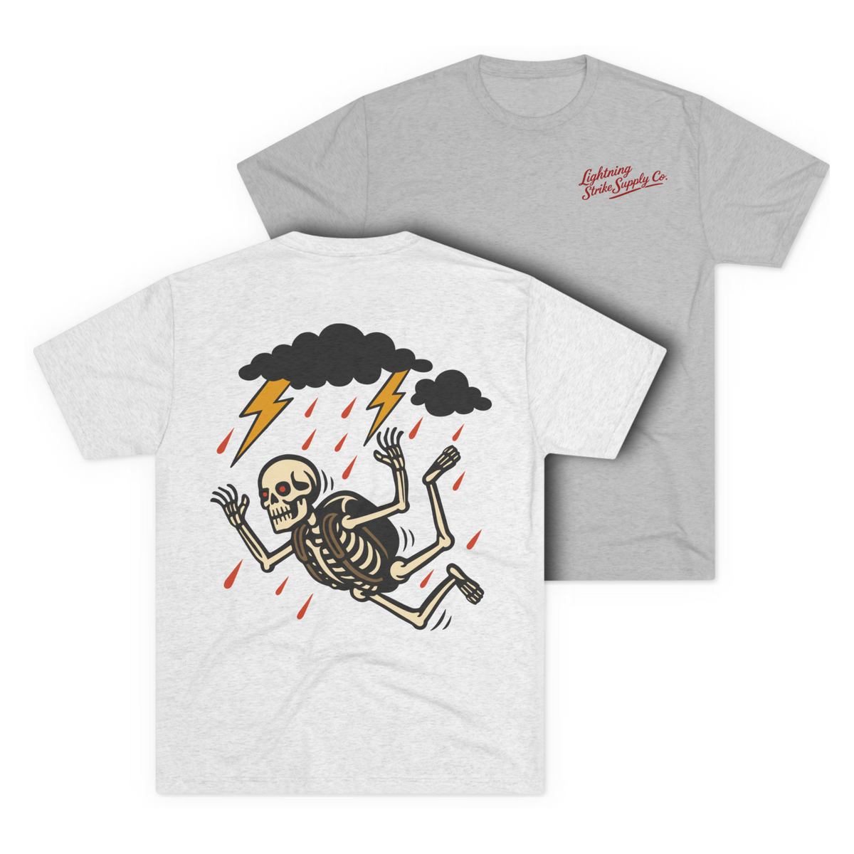 LSSC Free Fallin' Tee - Tri-Blend Heather White