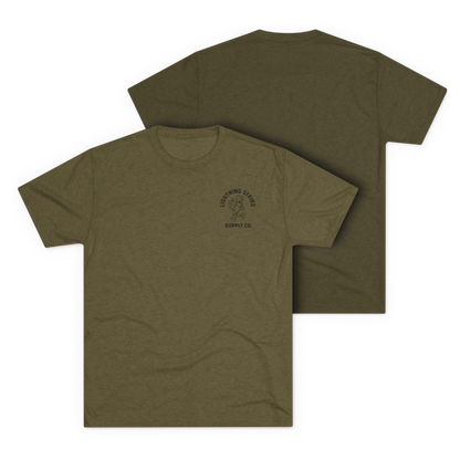 LSSC Bolt Boy Tee - Tri-Blend Military Green