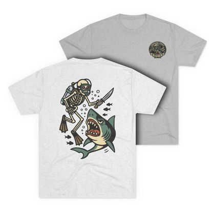 LSSC Deep Six Tee - Tri-Blend Heather White