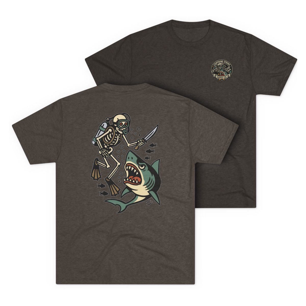 LSSC Deep Six Tee - Tri-Blend Macchiato