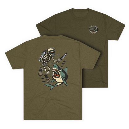 LSSC Deep Six Tee - Tri-Blend Military Green