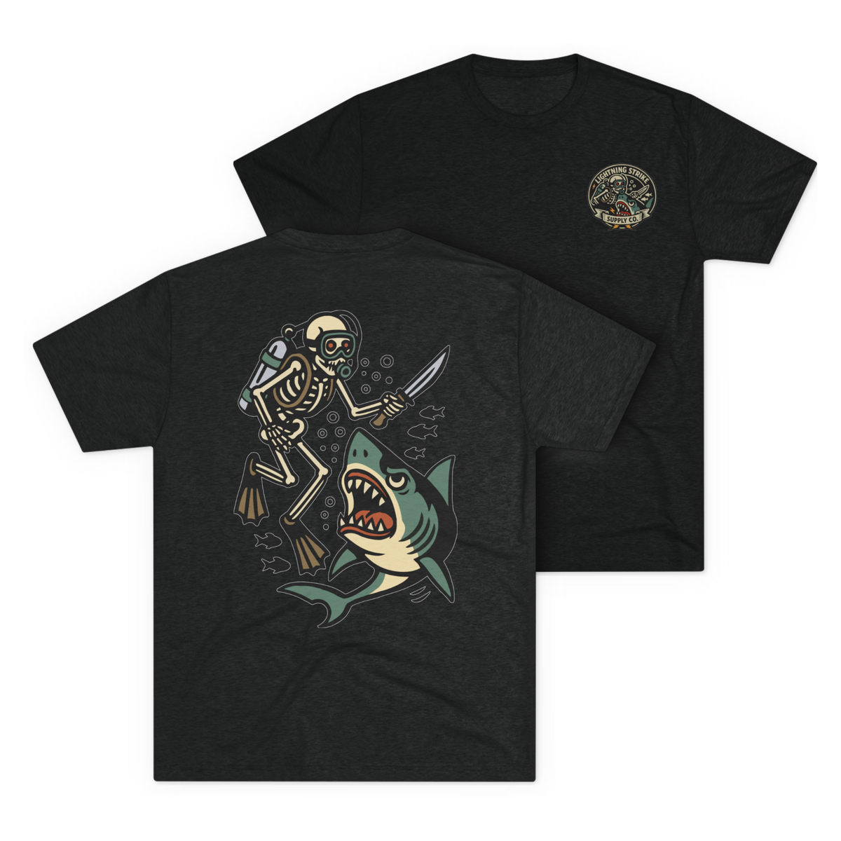 LSSC Deep Six Tee - Tri-Blend Vintage Black