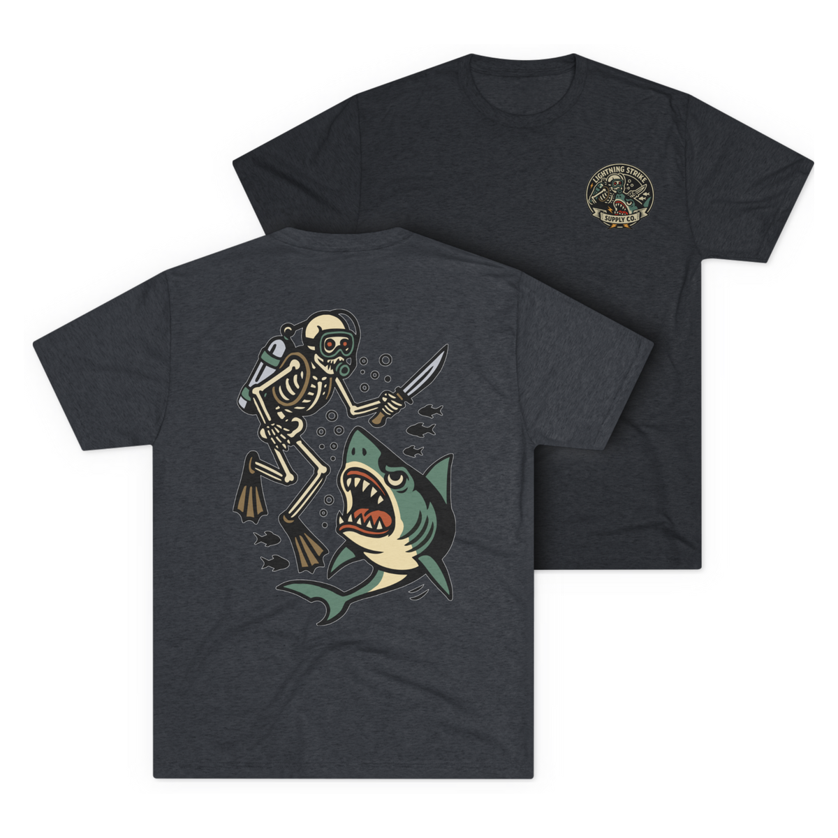 LSSC Deep Six Tee - Tri-Blend Vintage Navy