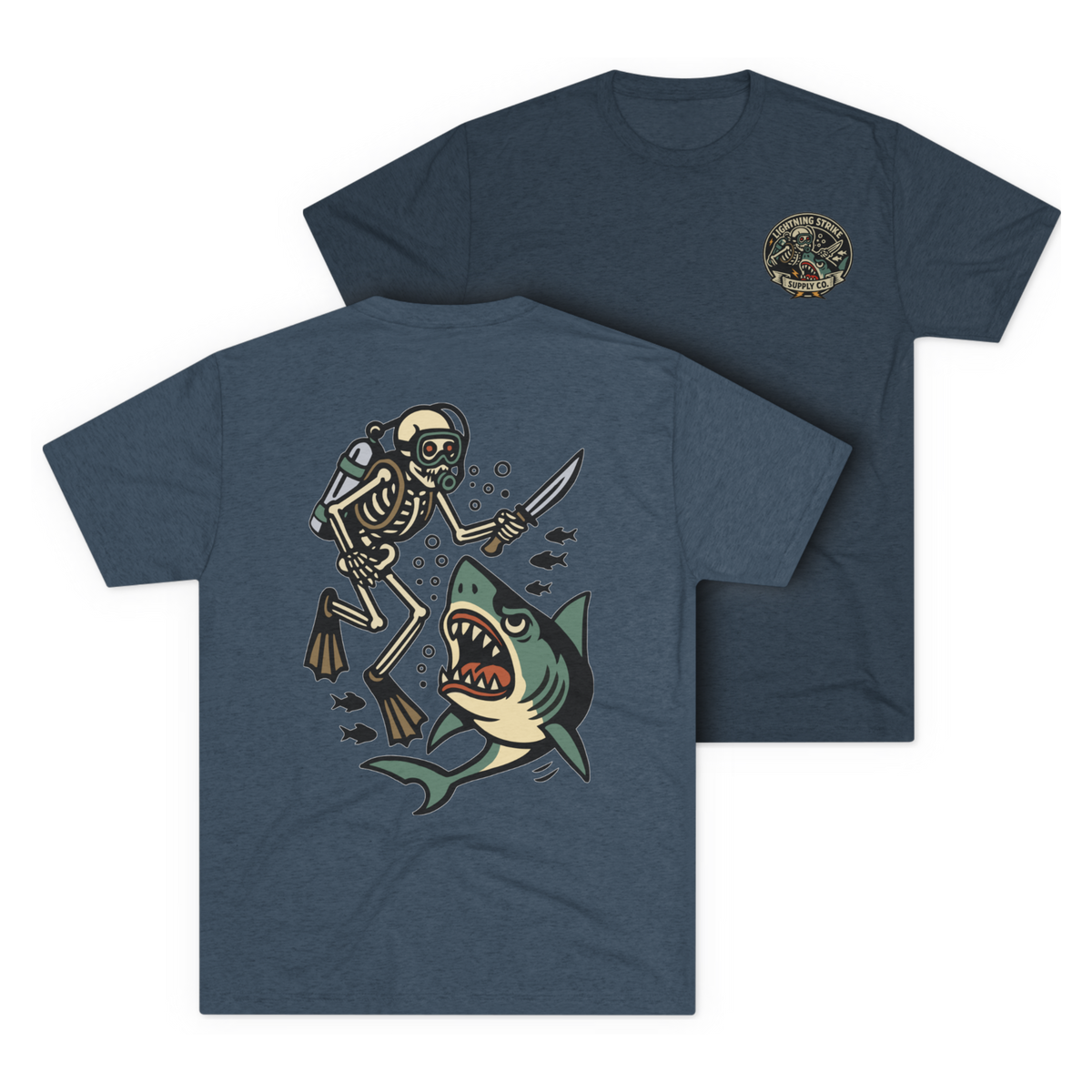 LSSC Deep Six Tee - Tri-Blend Indigo