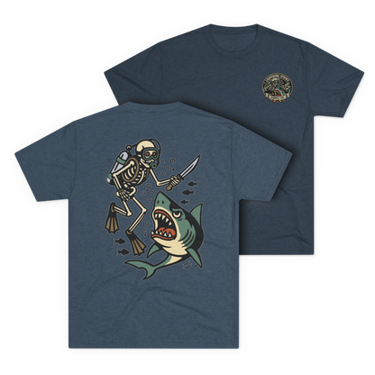 LSSC Deep Six Tee - Tri-Blend Indigo