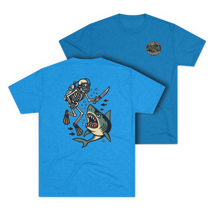LSSC Deep Six Tee - Tri-Blend Vintage Turquoise