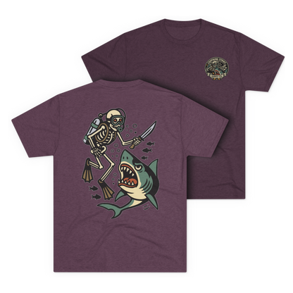 LSSC Deep Six Tee - Tri-Blend Vintage Purple
