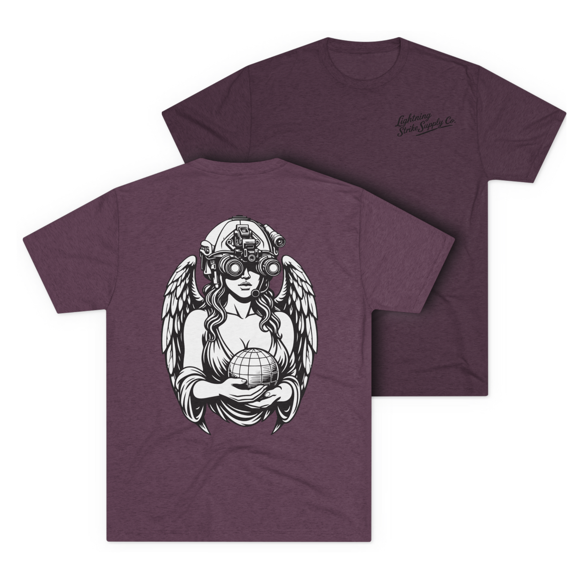 LSSC Always Ready, Always Willing Tee - Tri-Blend Vintage Purple