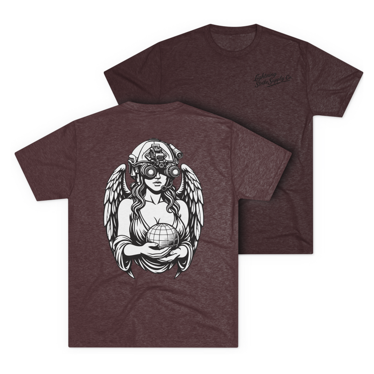 LSSC Always Ready, Always Willing Tee - Tri-Blend Cardinal Black
