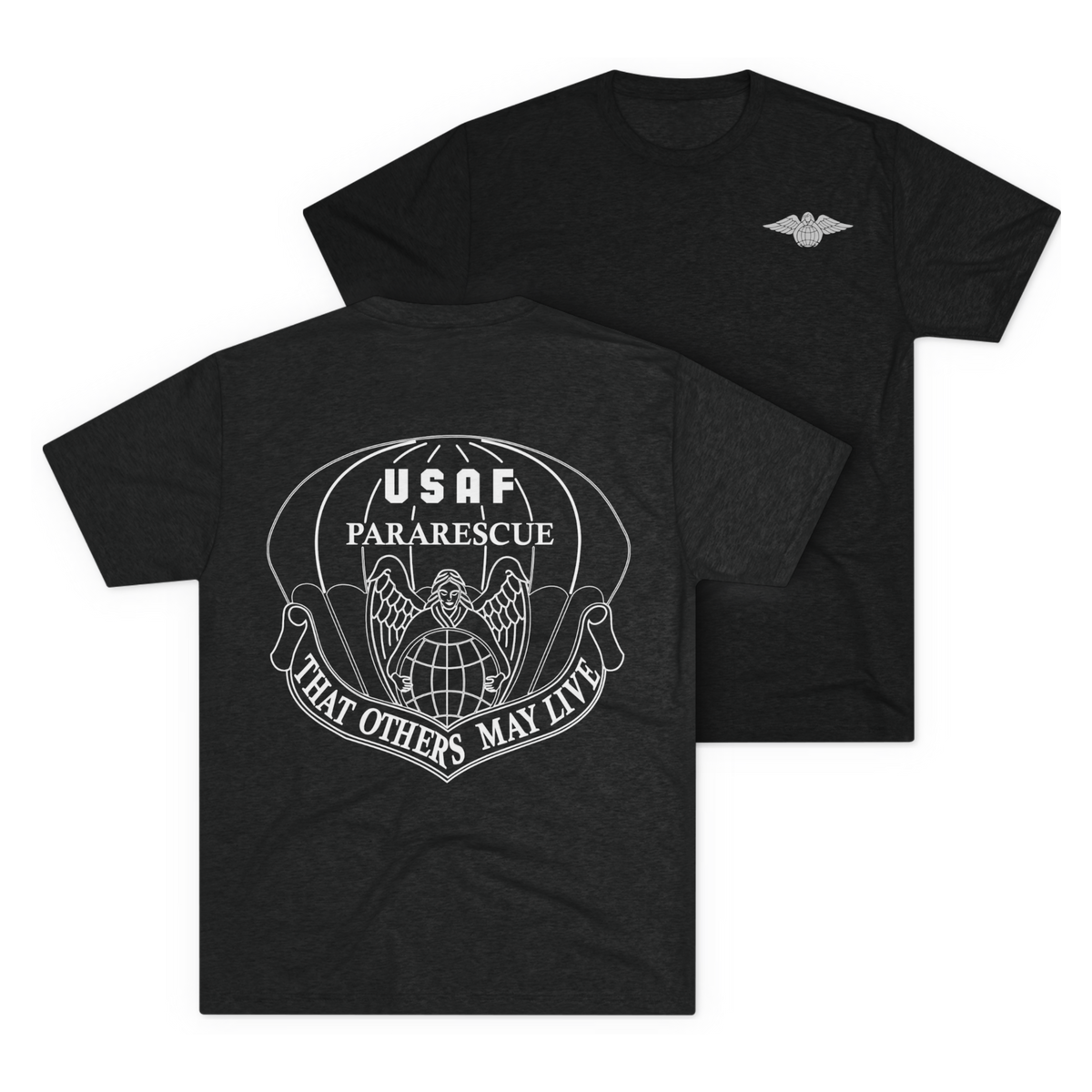 LSSC Guardian Angel Tee - Tri-Blend Vintage Black