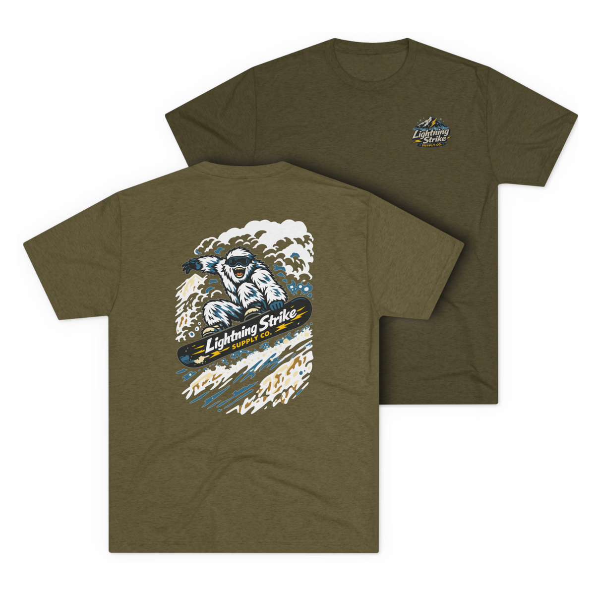 LSSC Shred It Tee - Tri-Blend Military Green