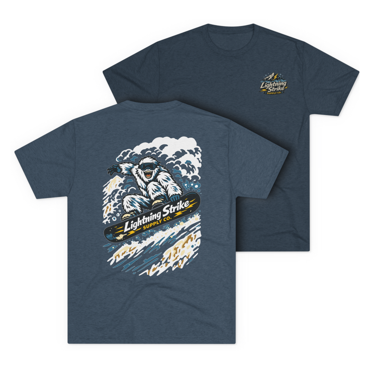 LSSC Shred It Tee - Tri-Blend Indigo