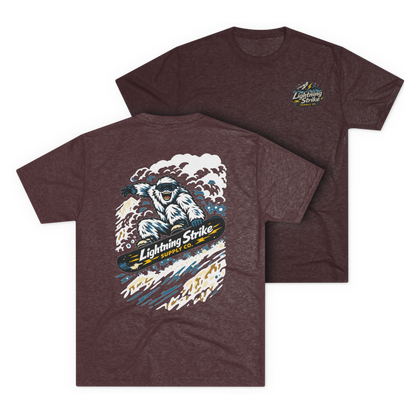 LSSC Shred It Tee - Tri-Blend Cardinal Black