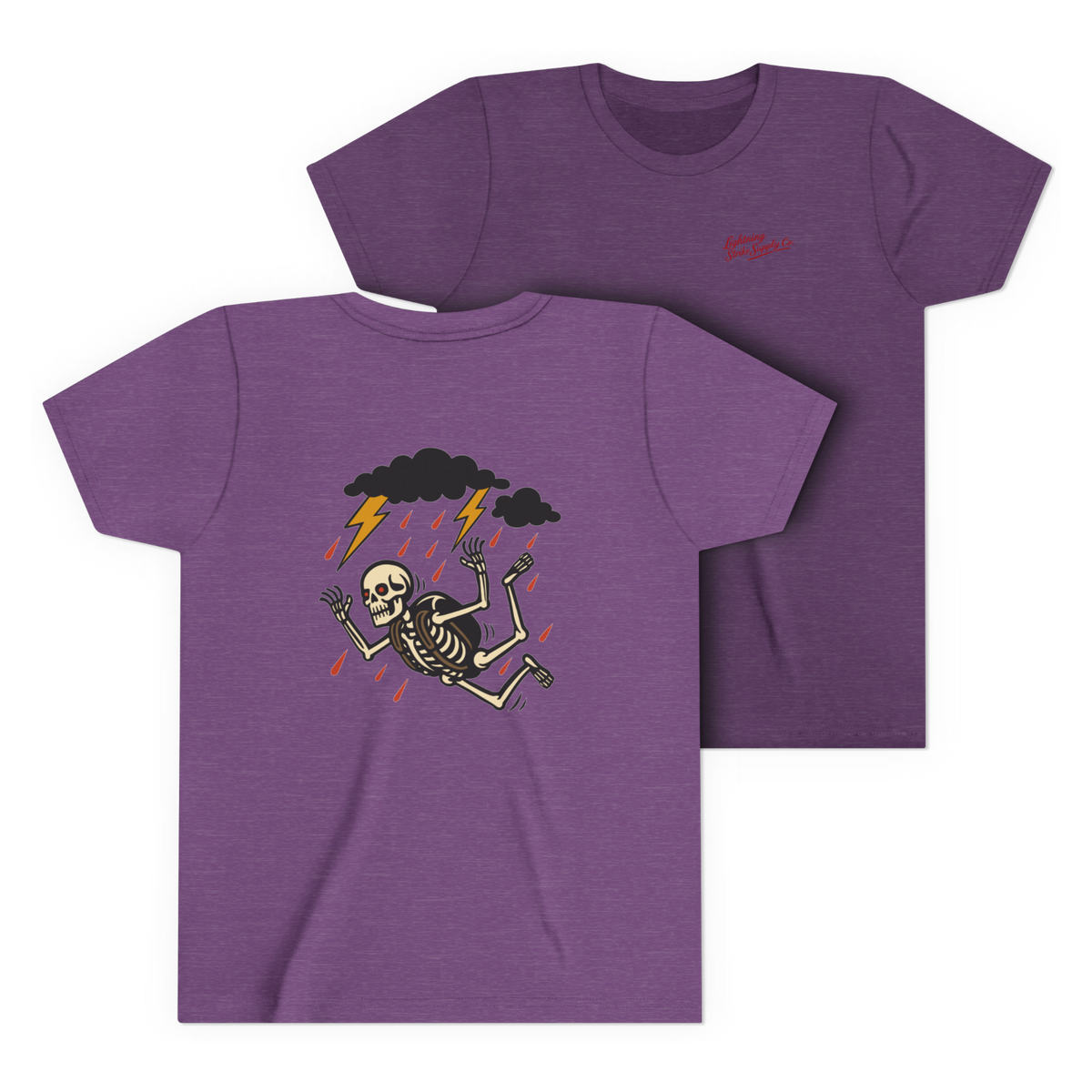 LSSC Kid's Free Fallin' Tee - Heather Team Purple