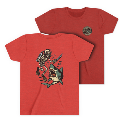 LSSC Kid's Deep Six Tee - Heather Red
