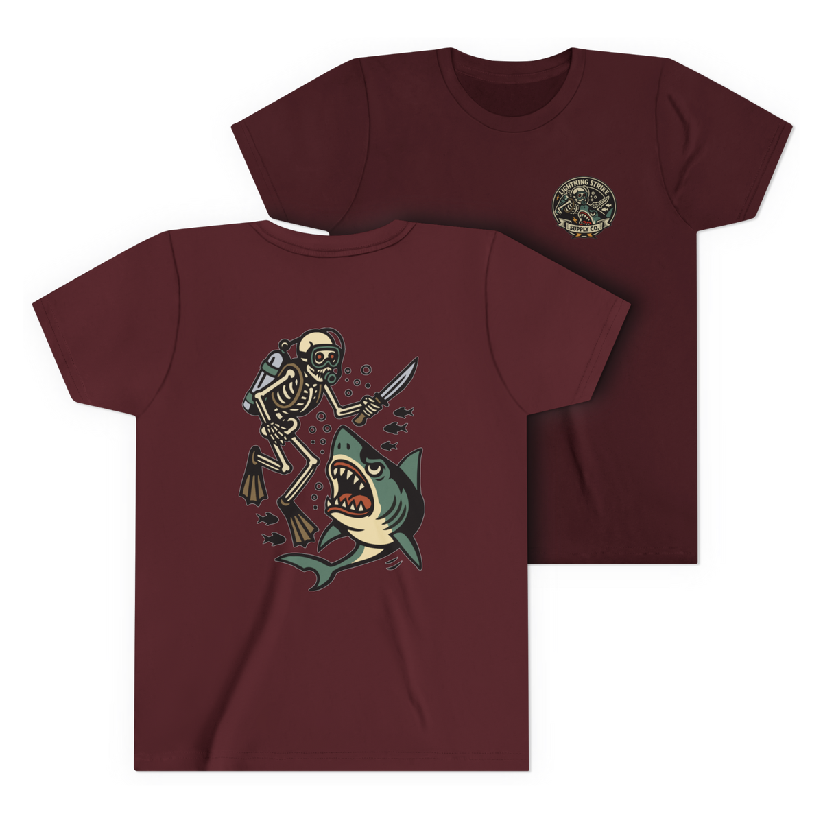 LSSC Kid's Deep Six Tee - Maroon