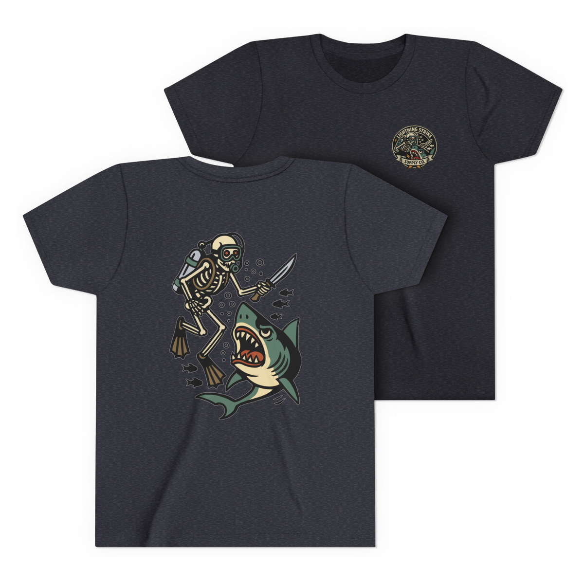 LSSC Kid's Deep Six Tee - Heather Navy