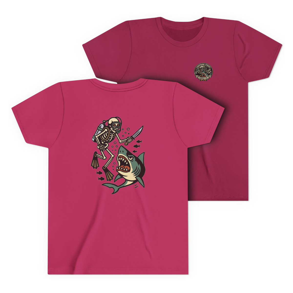 LSSC Kid's Deep Six Tee - Berry