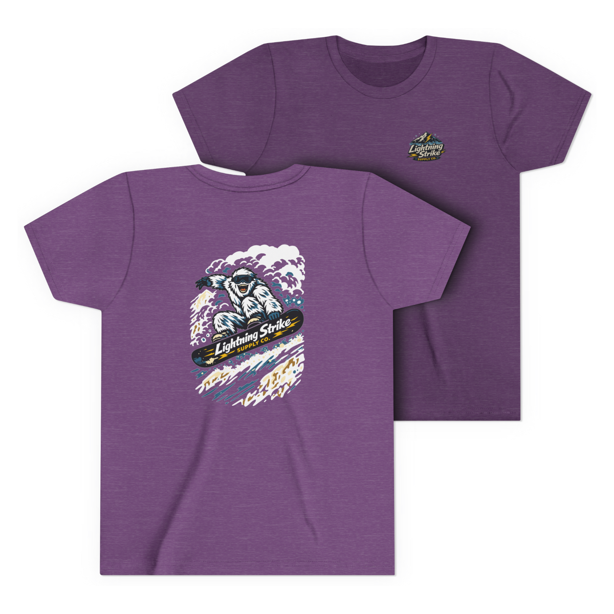 LSSC Kid's Shred It Tee - Heather Team Purple