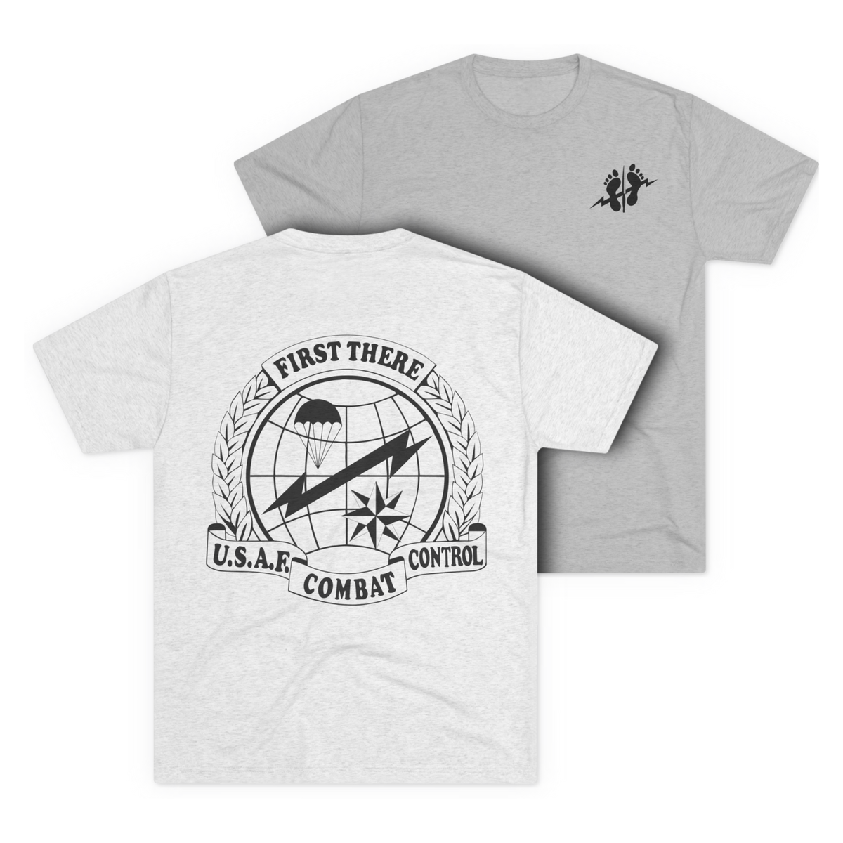 LSSC CCT | Green Feet Tee - Tri-Blend Heather White