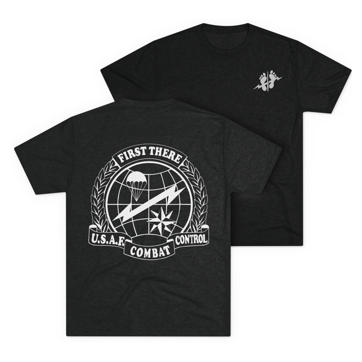 LSSC CCT | Green Feet Tee - Tri-Blend Vintage Black