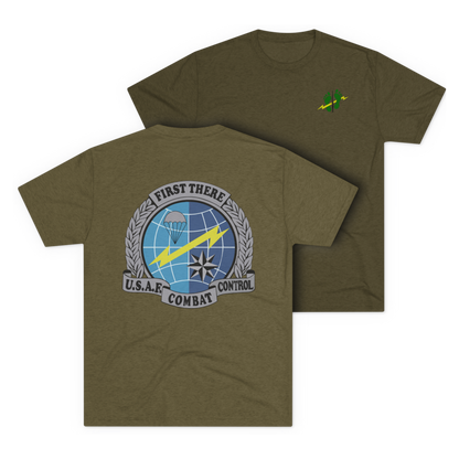 LSSC CCT | Green Feet Colored Tee - Tri-Blend Military Green