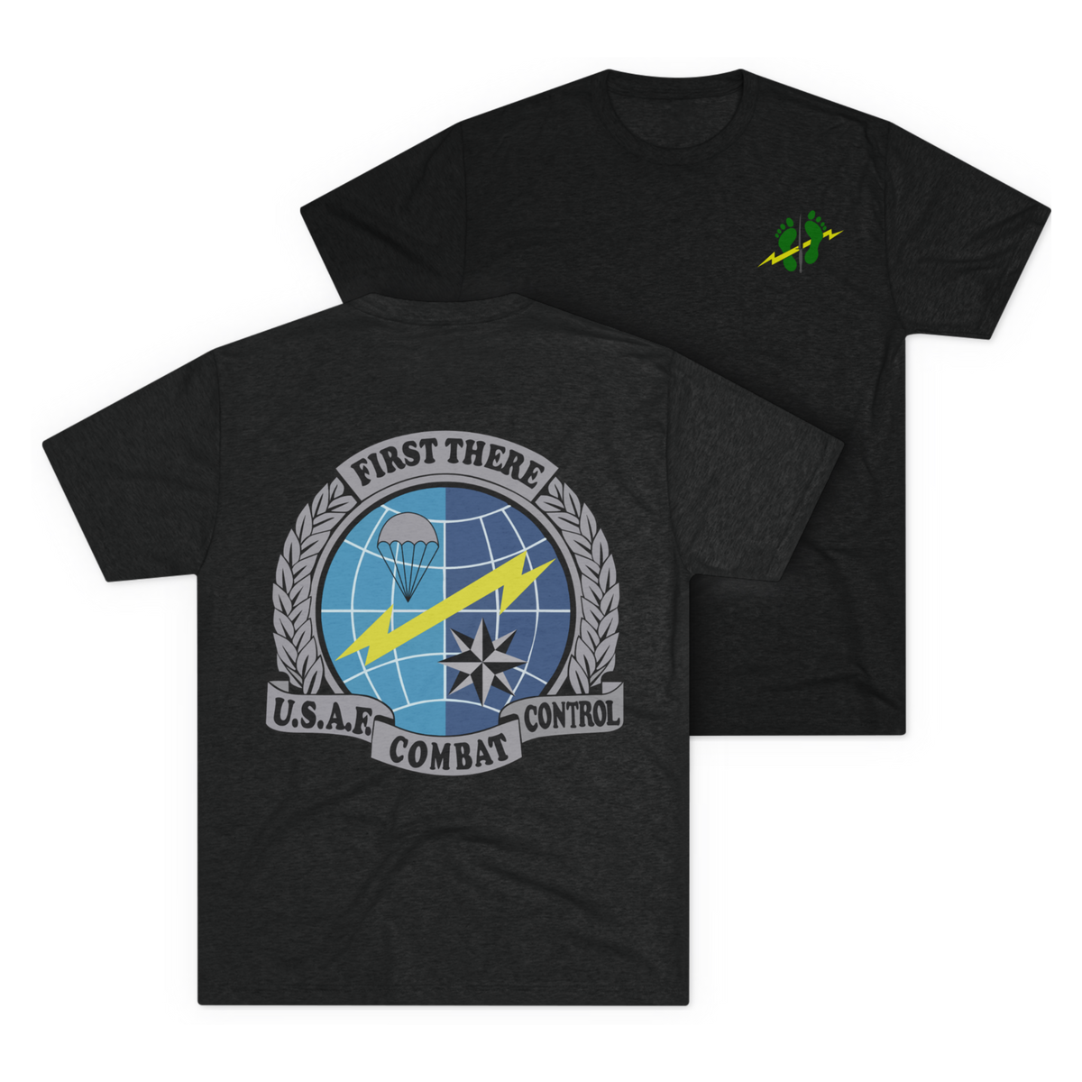 LSSC CCT | Green Feet Colored Tee - Tri-Blend Vintage Black