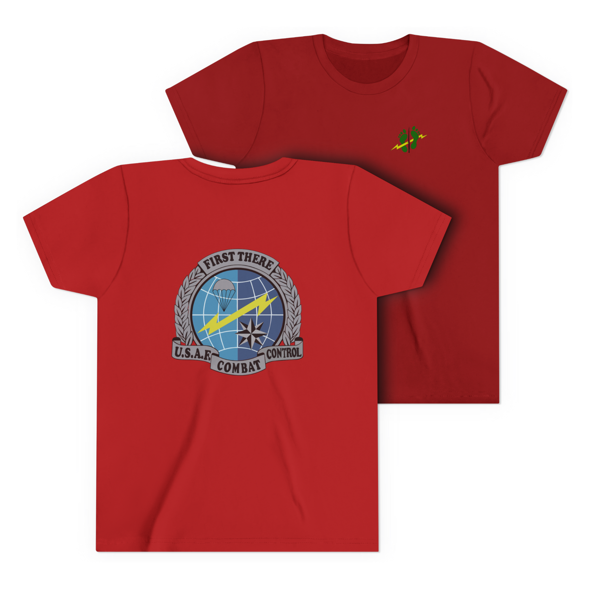 LSSC Kid's CCT | Green Feet Colored Tee - Red