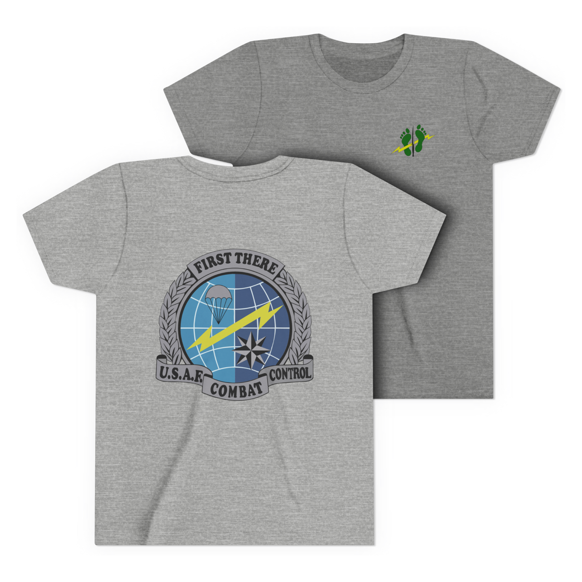 LSSC Kid's CCT | Green Feet Colored Tee - Athletic Heather