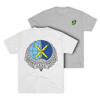 LSSC SR | Green Feet Colored Tee - Tri-Blend Heather White